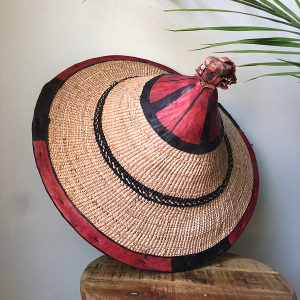 Fulani Leather popular and Straw Hat