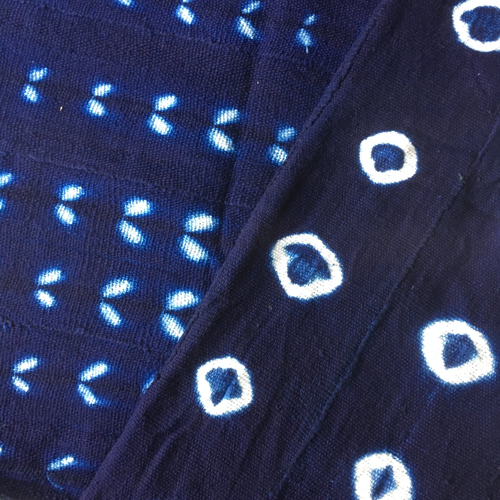 Quality Masculine Indigo Mudcloth, New Fabric, popular Handmade