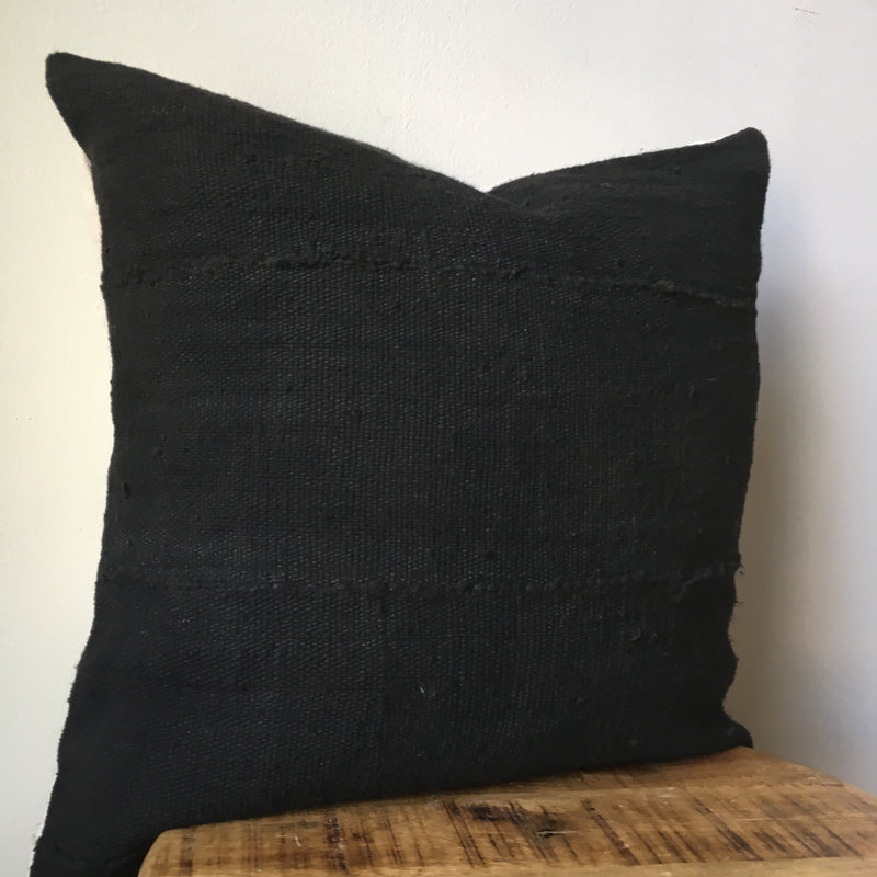 BLACK MUDCLOTH Pillow Cover