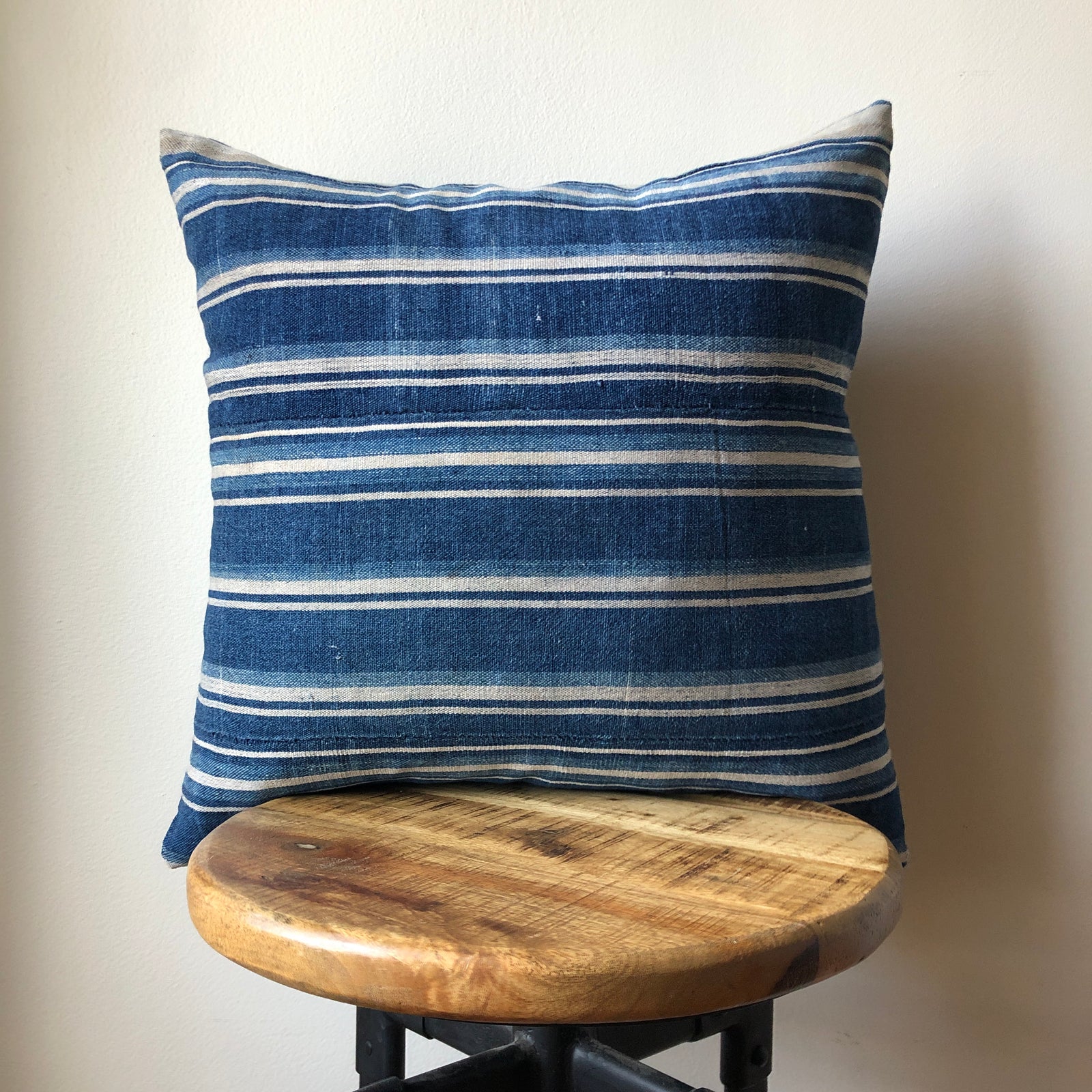 African mud cloth pillows indigo best sale