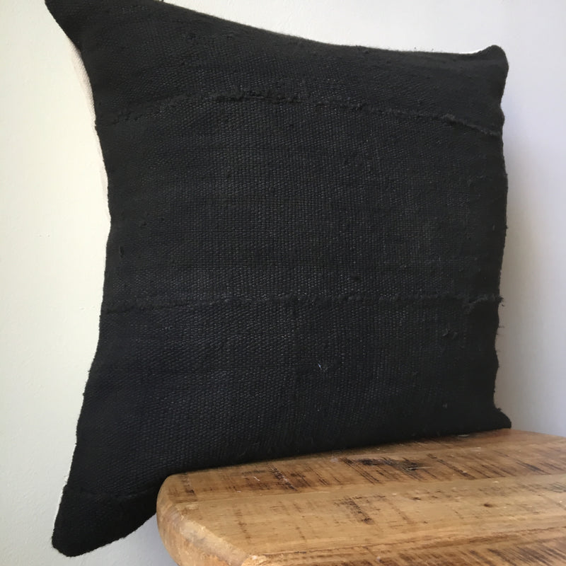 BLACK MUDCLOTH Pillow Cover